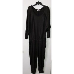 Ten 6 Ten x Eldridge Women's size 1X Black long sleeve Jumpsuit Leisurecore